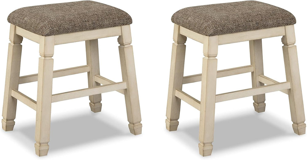 Signature Design by Ashley Bolanburg Counter Height Bar Stools, Set of 2