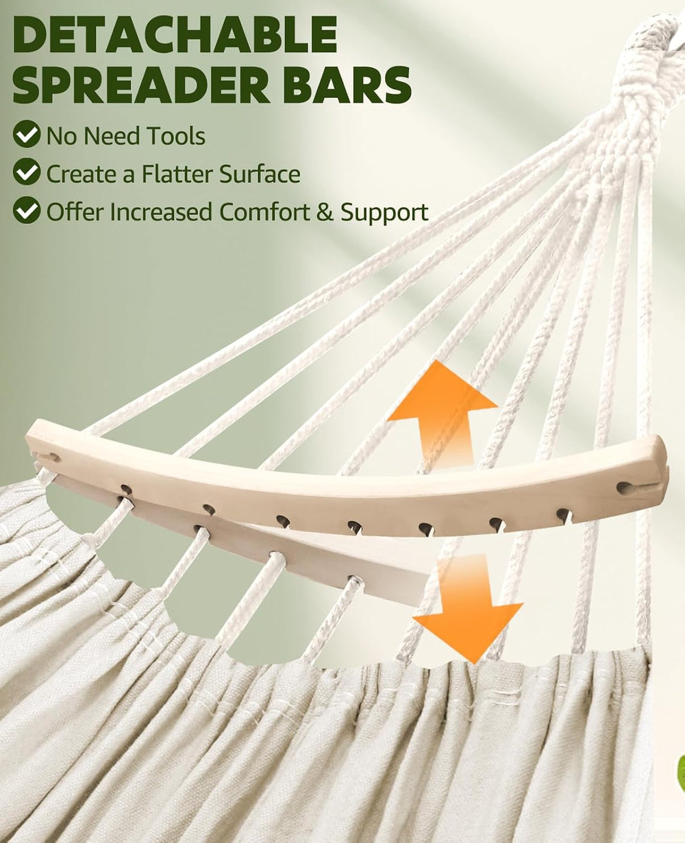 Chihee Cotton Blended Hammock for Stand 9.8ft x 4.9ft Holds Up to 660lbs