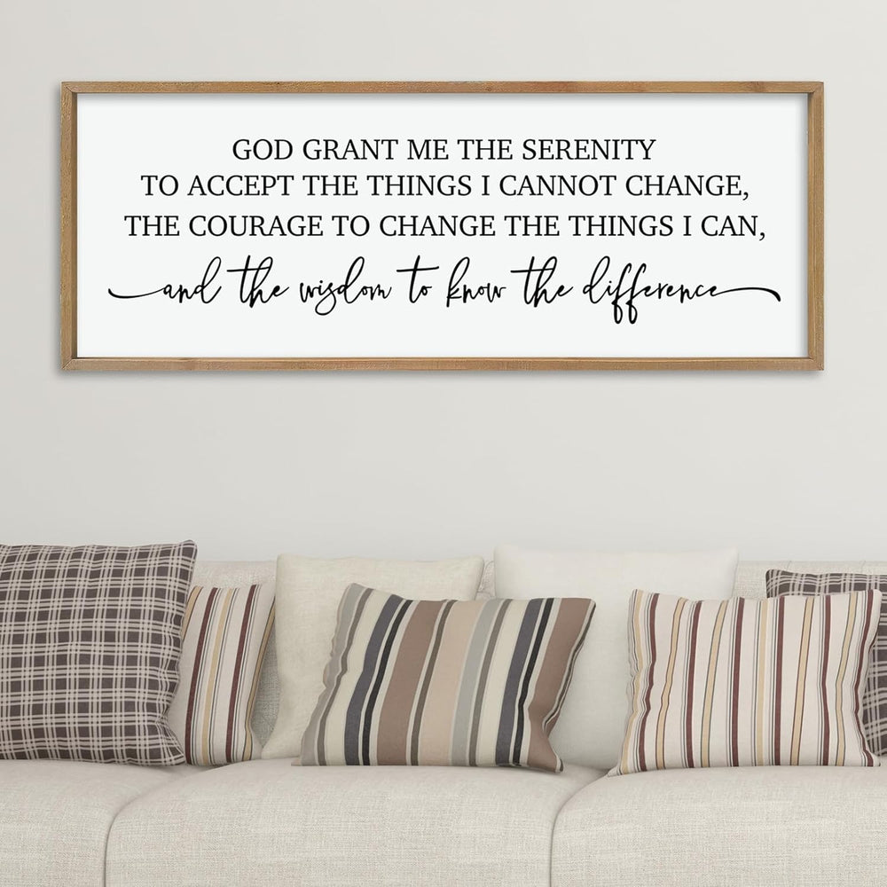 ZZJJHYWGQ Serenity Prayer, Bible Verse Wall Decor, 40''×15'',...