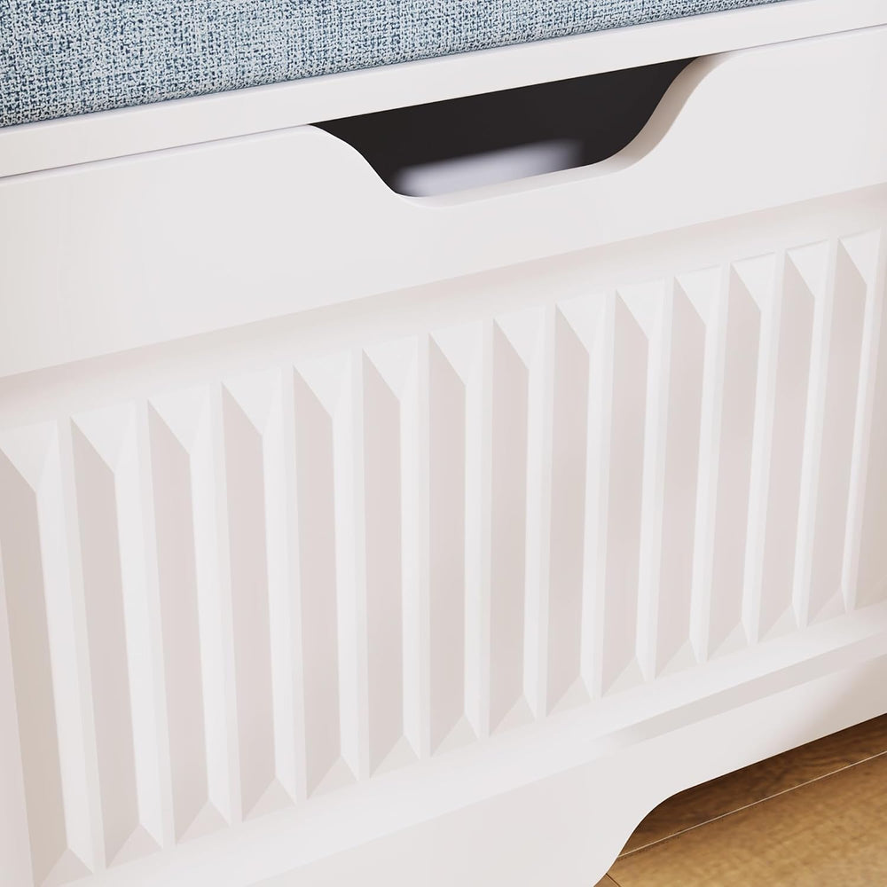 63" L-Shaped Breakfast Corner Storage Bench,Modern Banquette Seating wit...
