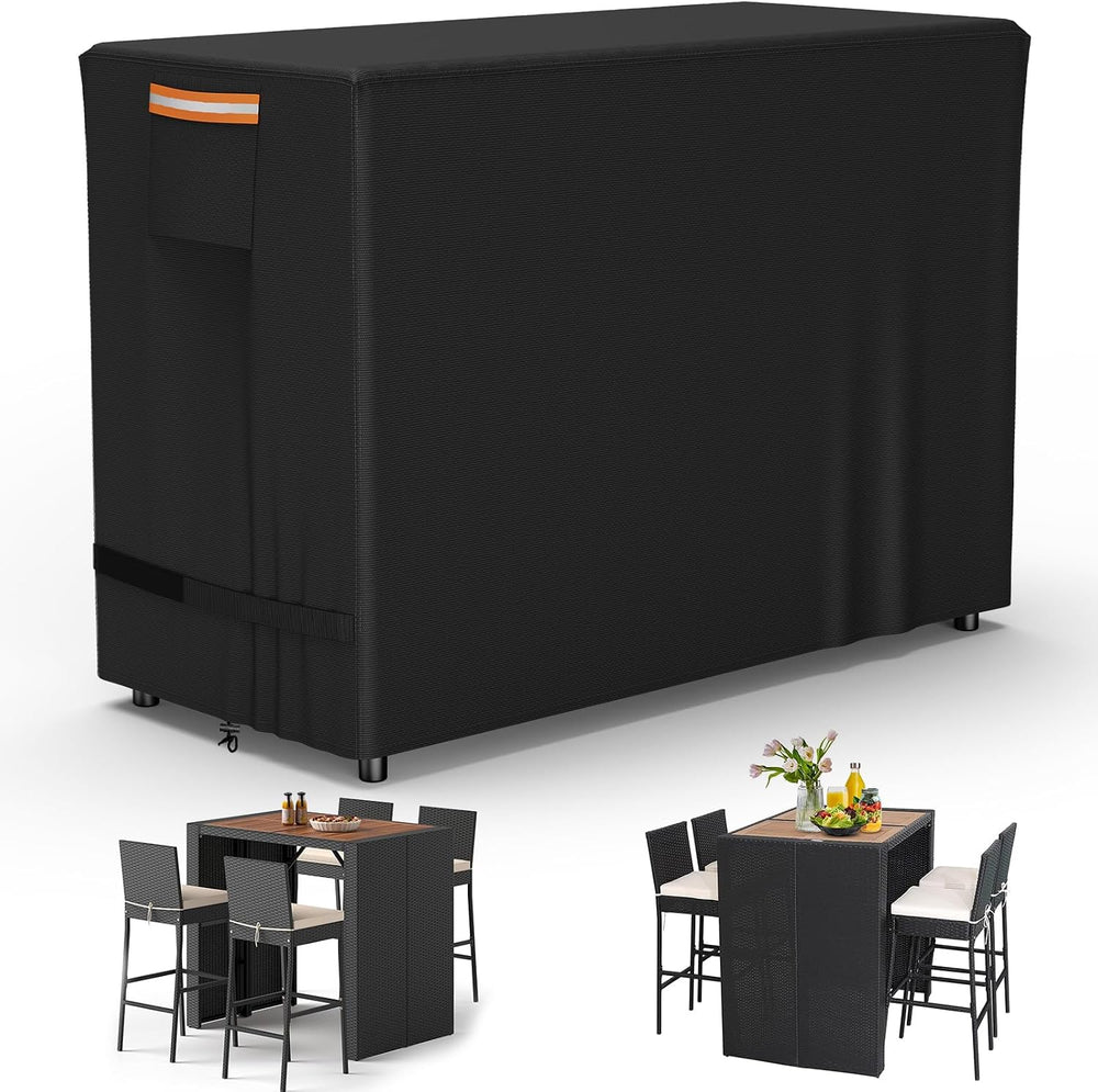 COSHNIBI Patio High Top Table and Chairs Cover,Bar Height Table Chairs Set Co...