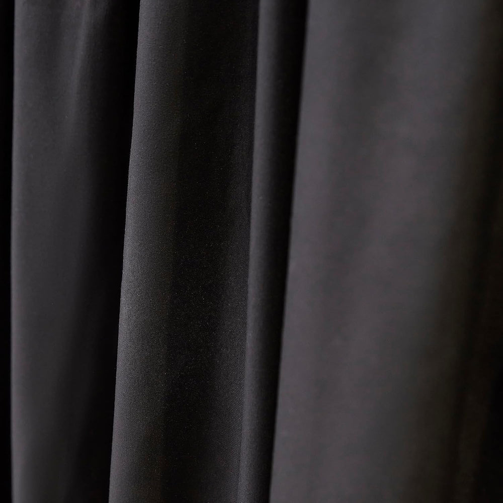 Mengersi Black Canopy Bed Curtains Queen Size,Royal Breathable Lightweight Pr...