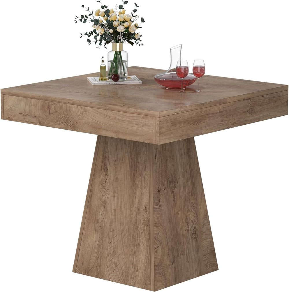 Small Dining Table, 31.5-inch Dinner Table for 2-4 People, Square Kitchen Tab...