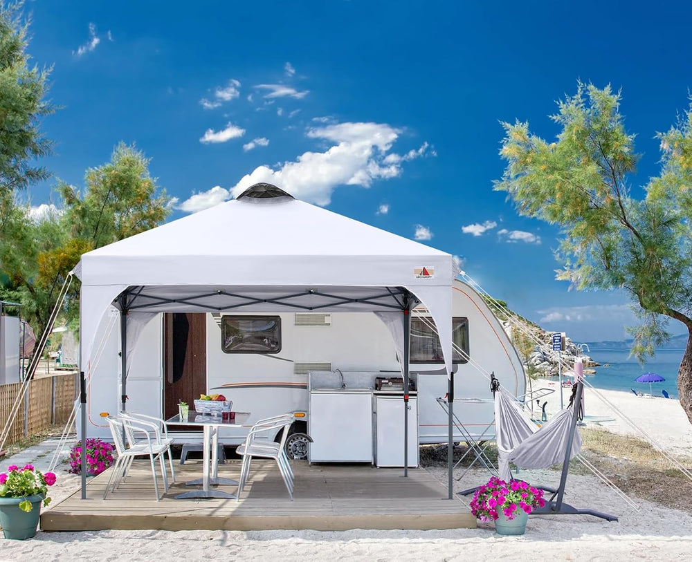ABCCANOPY 10x10 Pop up Canopy Tent Instant Outdoor Shelter, White