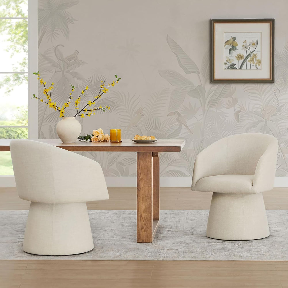 KISLOT Swivel Dining Chairs Modern Accent Armchair Side Deskchair for Diningr...