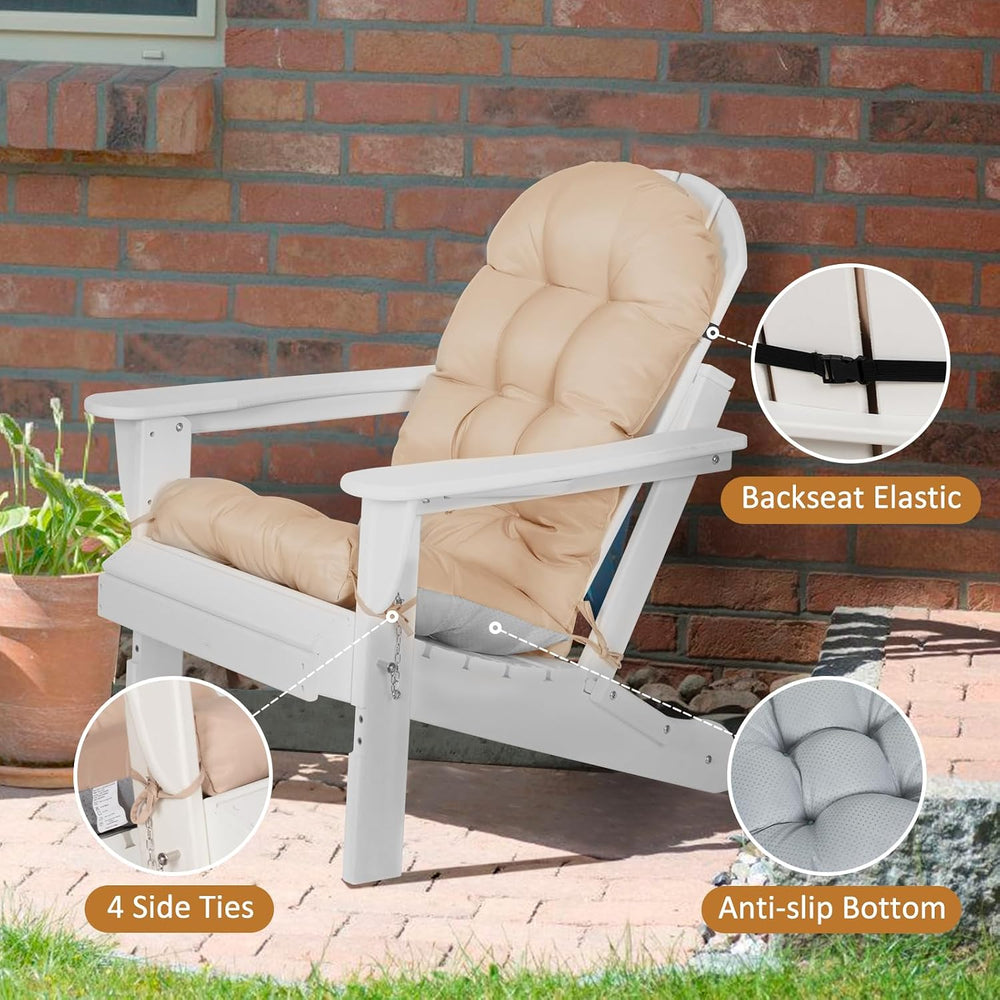 Adirondack Chair Cushions Set of 2, Thick High Back Rocking Chair Cushion 47x...