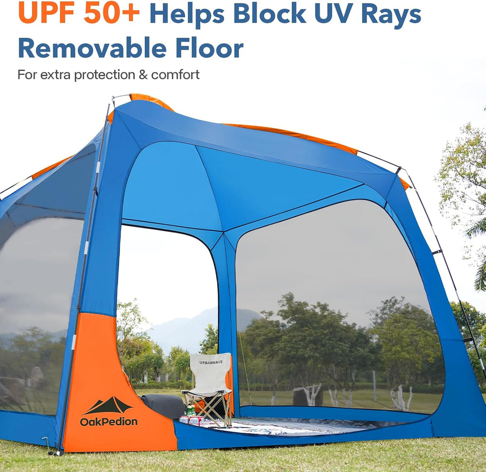 10 X 10ft Screen House Room for Camping, Screened Mesh Net Wall Canopy Tent, ...