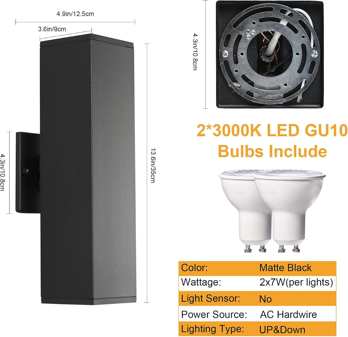 14 in outdoor light fixture black outdoor porch shown in use