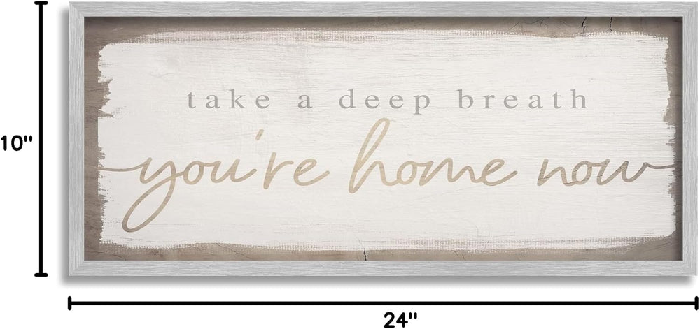 'You're Home Now Weathered Chic'| Framed Giclee Art