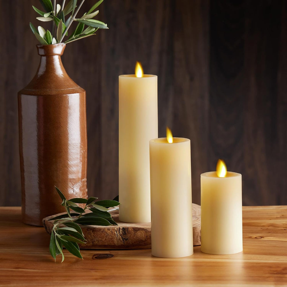 Luminara Classic Slim Flameless LED Candle, Ivory 2" x 4.5, Battery Oper...