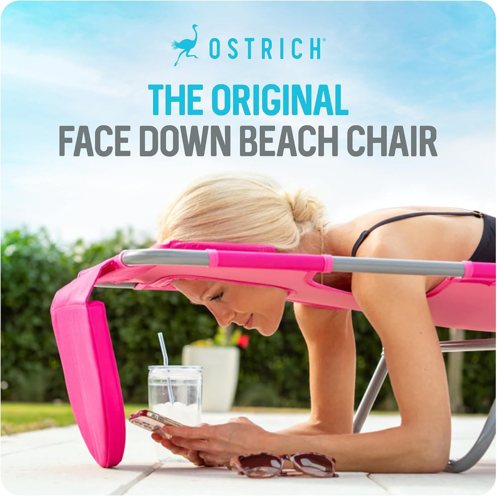 Ostrich The Original Chaise Lounge 72"x22" Portable Reclining Loung...