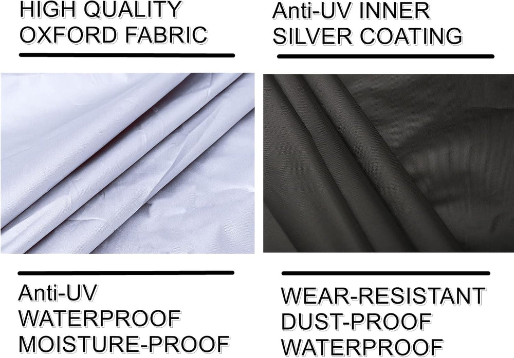 Outdoor Waterproof Patio Cushion Storage Bag 2 Pack, 68" Anti-UV Weather...