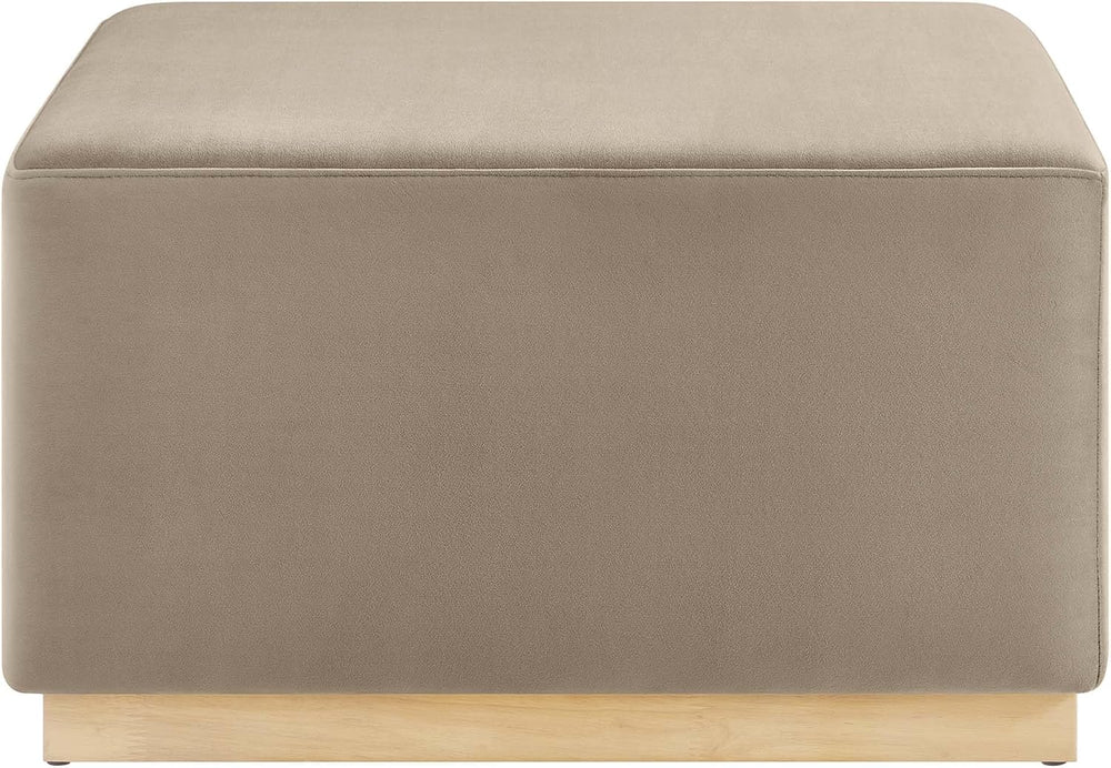 Modway Large 28" Square Performance Velvet Upholstered Upholstered Ottoman