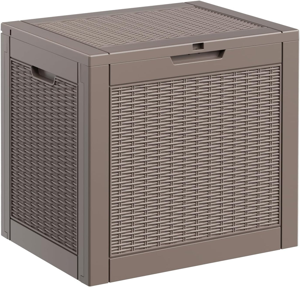 ROJIK Outdoor Storage Housing Deck Box - Waterproof Patio Furniture, Garden T...