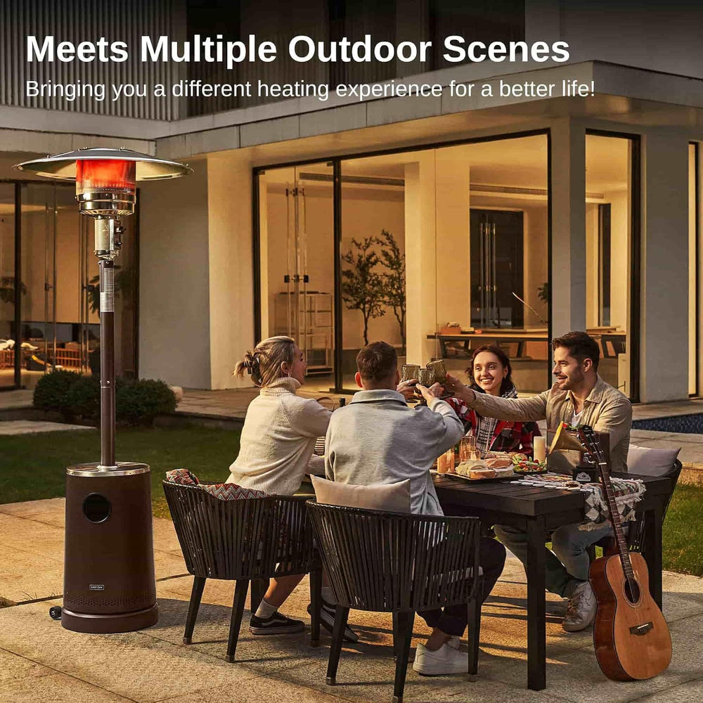 EAST OAK 50,000 BTU Patio Heater with Sand Box, Table Design, Double-Layer St...