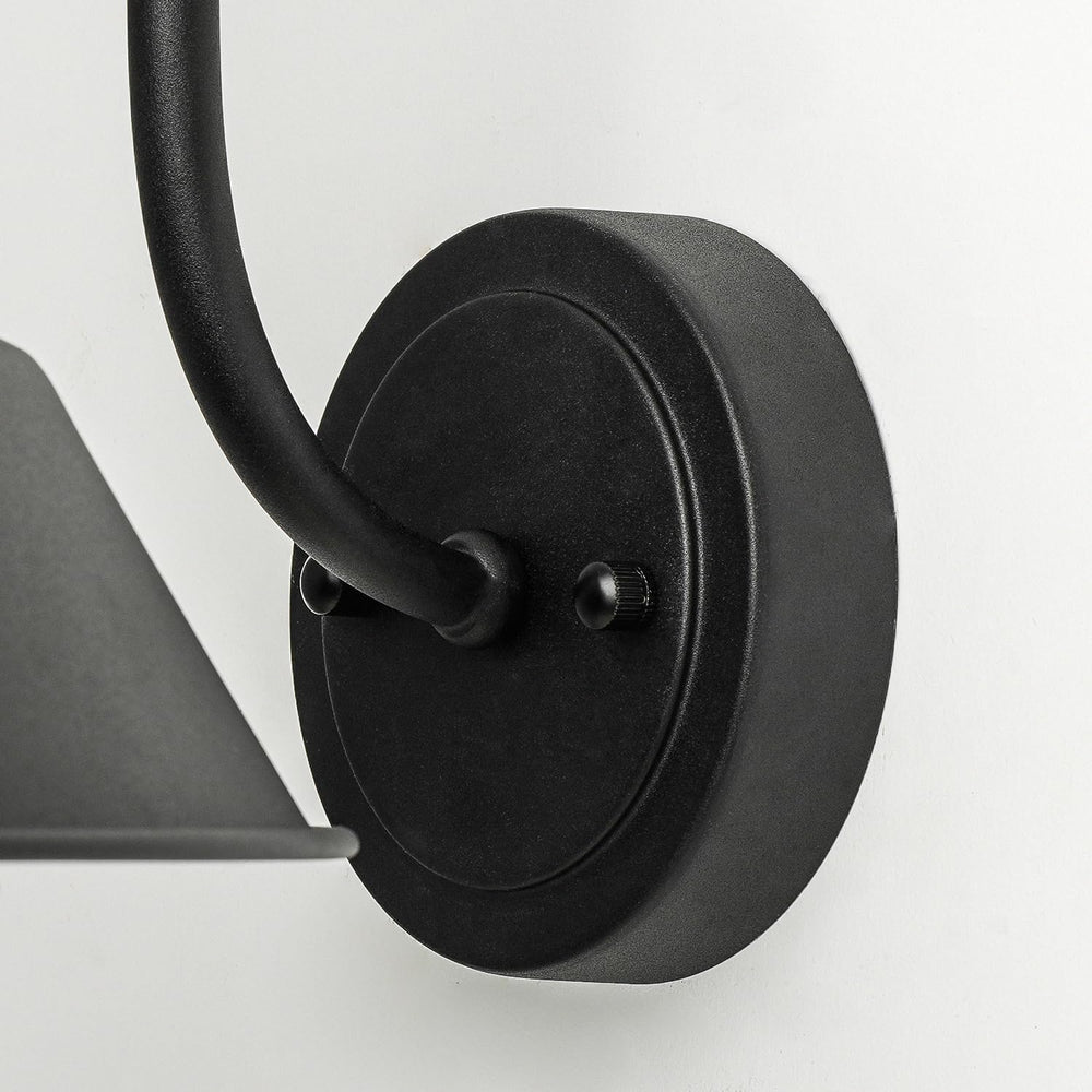 mirrea Farmhouse Outdoor Gooseneck Barn Wall Light, Matte Black, 14", 2 ...