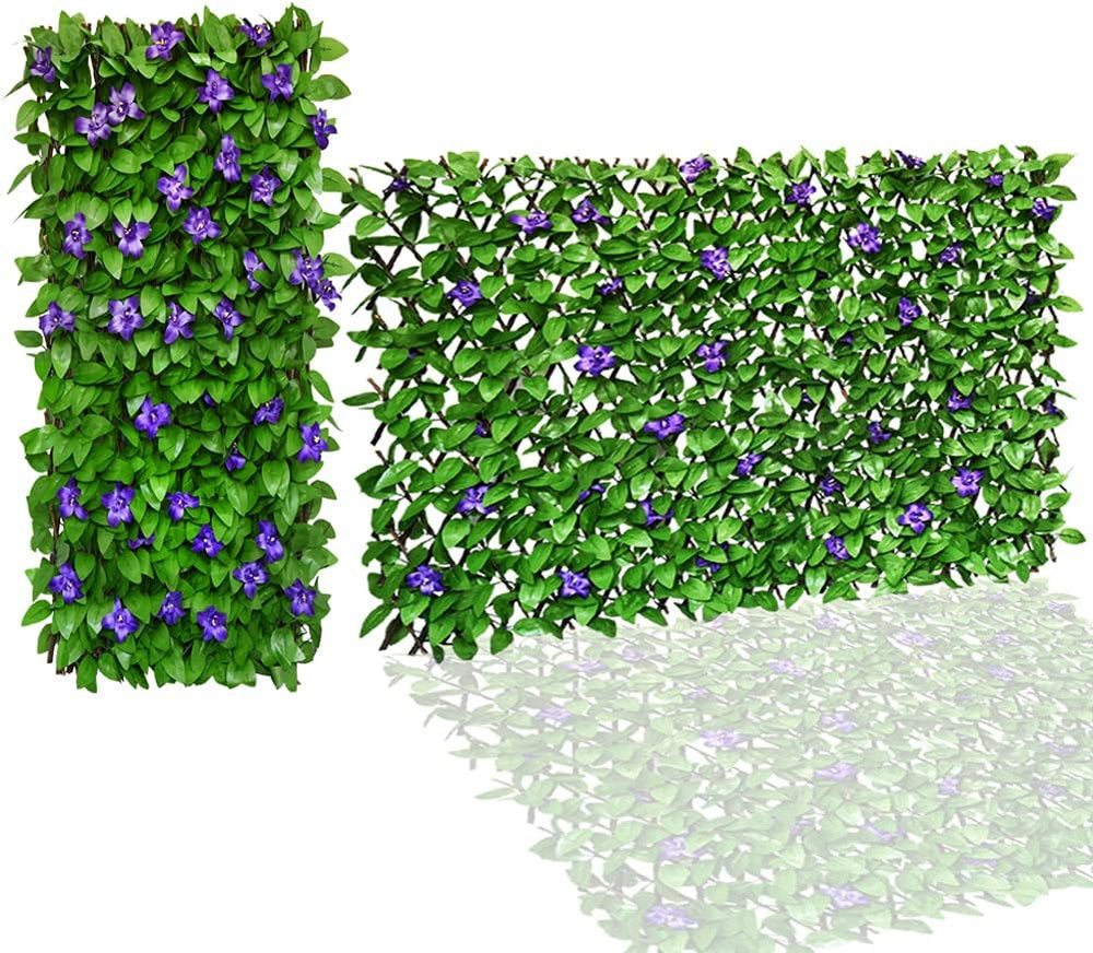Expandable Fence Privacy Screen for Balcony Patio Outdoor,Decorative Faux Ivy...