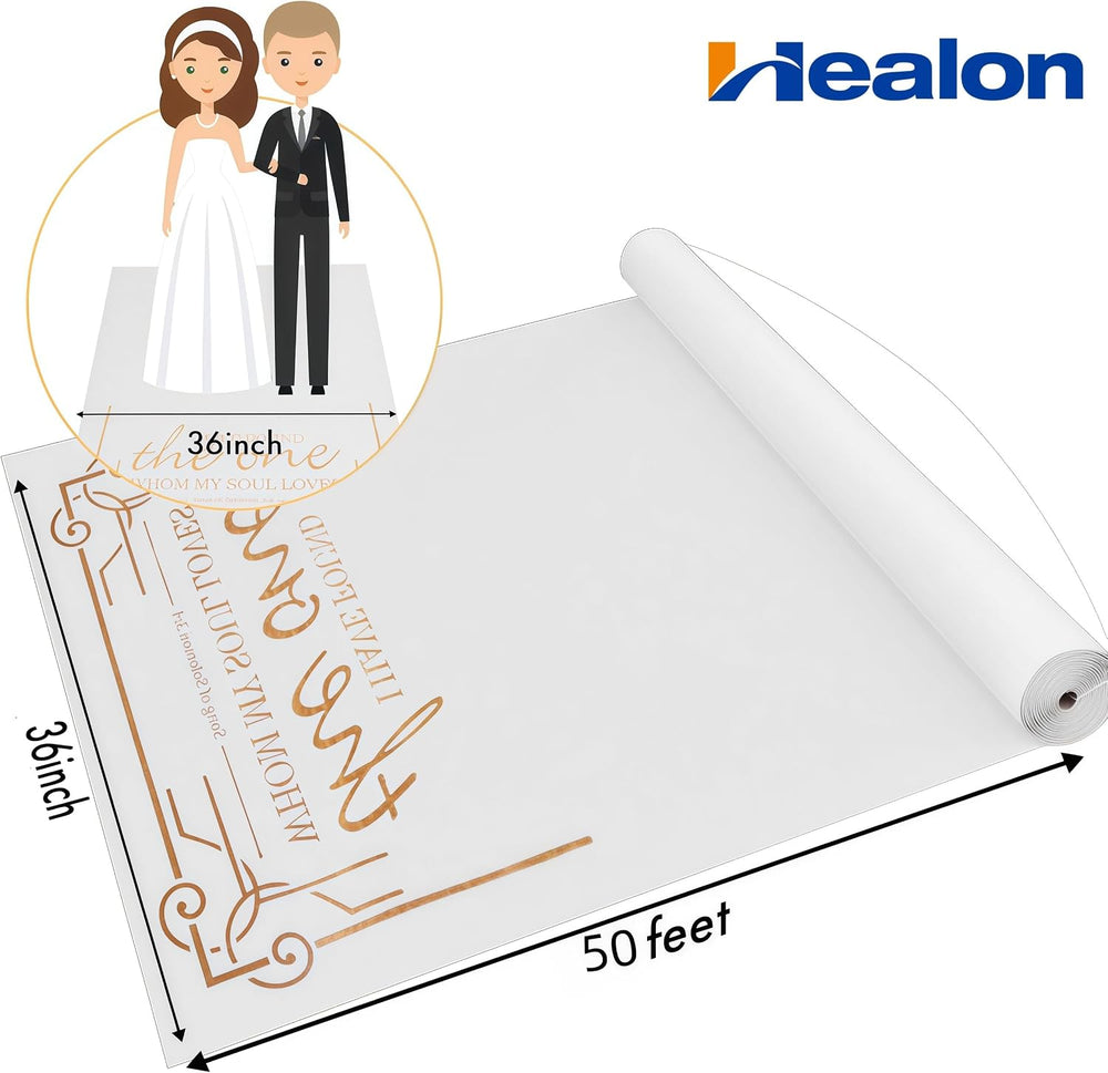 Thickened Aisle Runner for Wedding CeremonyFeet White Aisle Runner Walkway fo...
