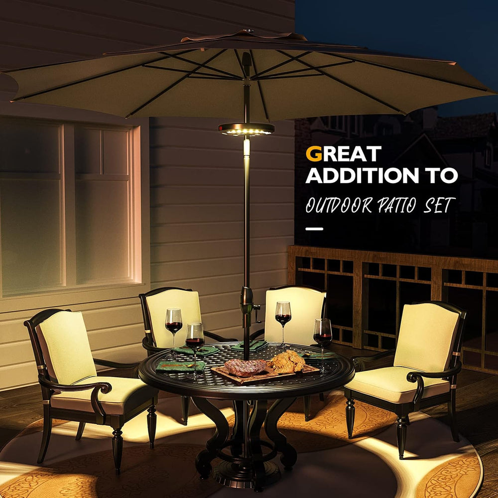 Eletorot 2packs Patio Umbrella Lights-Rechargeable Outdoor Lights for Patio