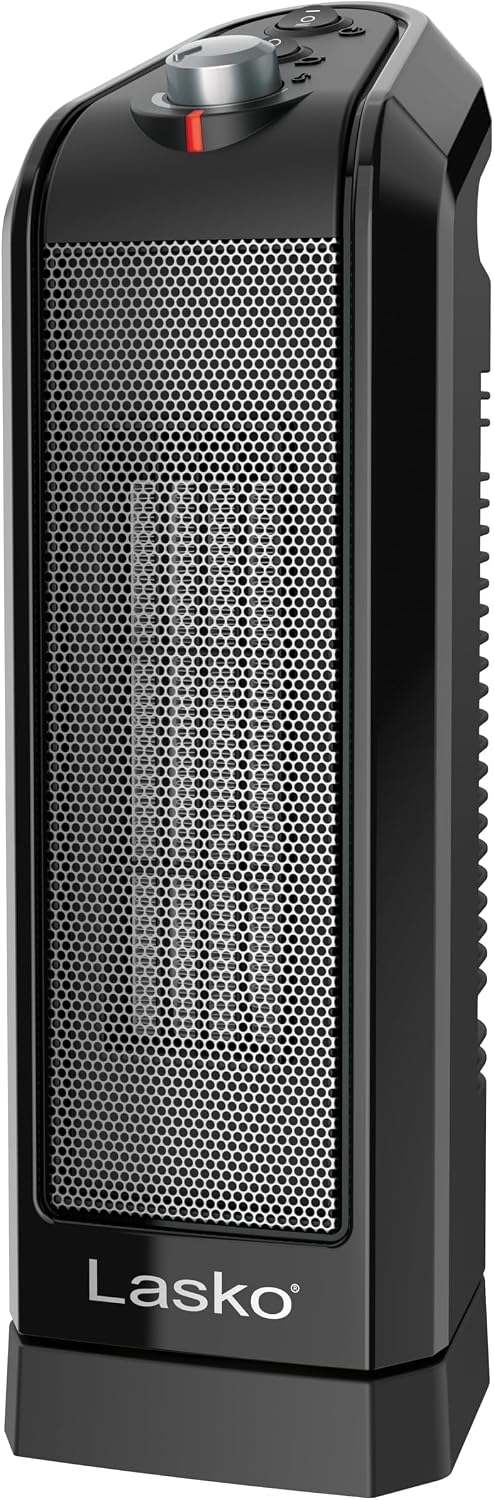 Lasko Oscillating Ceramic Tower Space Heater for Home with Overheat Protectio...