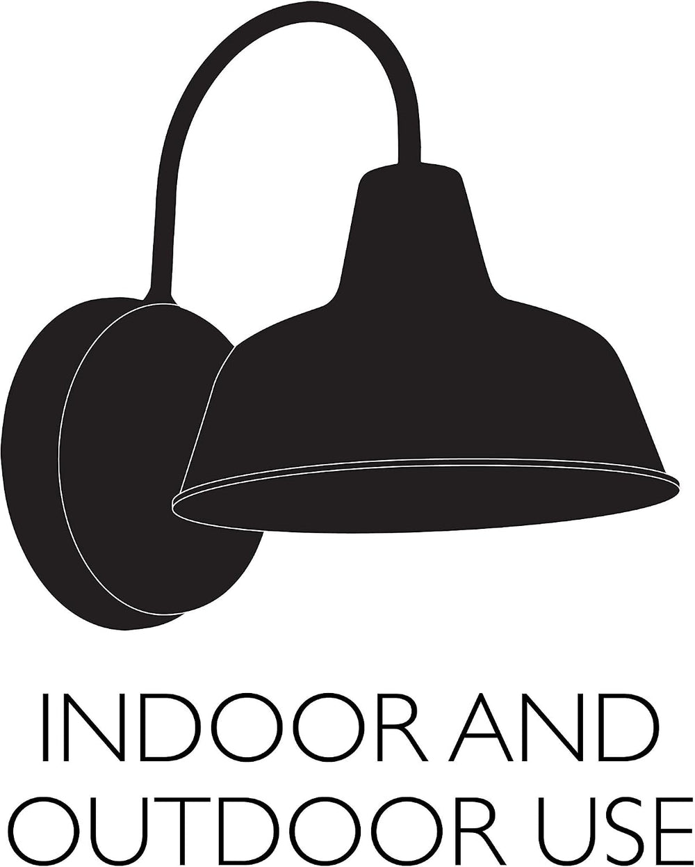 Design House Mason Farmhouse Gooseneck Barn Light, Outdoor Exterior Porch or ...