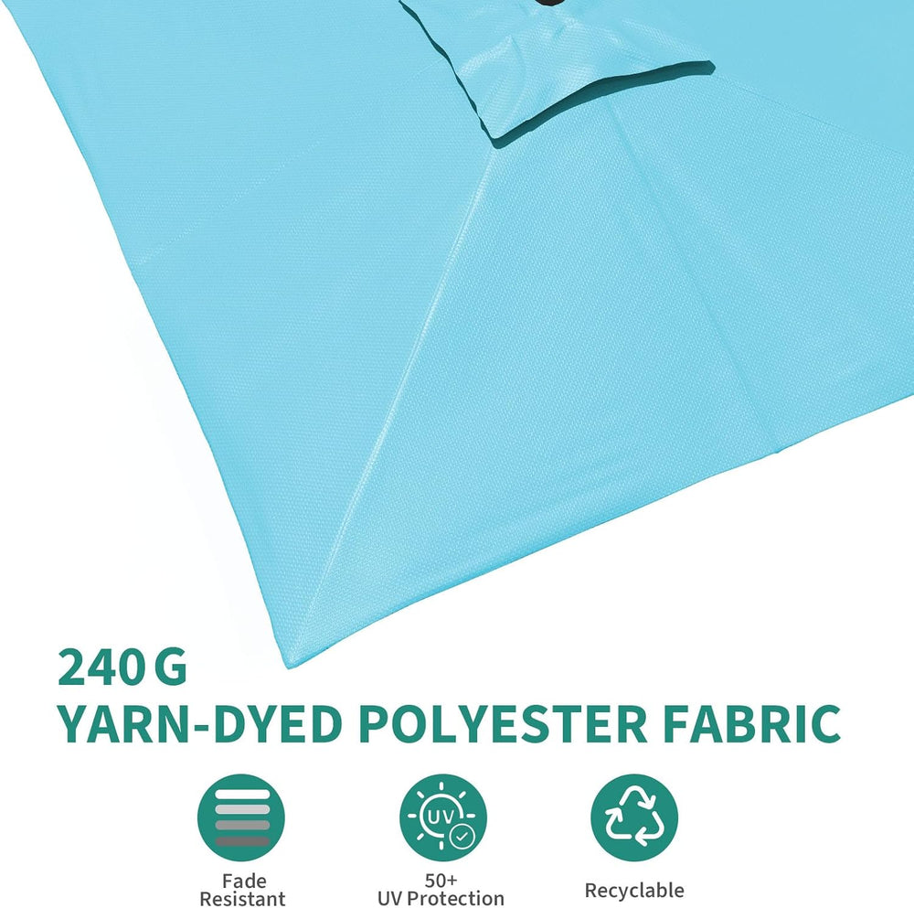 Garvee 10x10 ft Cantilever Patio Umbrella Heavy Duty Rectangle Offset