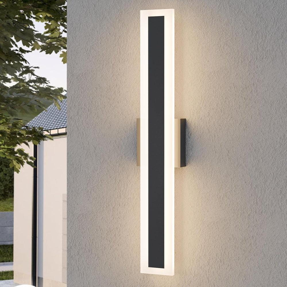 LamQee 23.6 Inch Long Outdoor Wall Lights Modern Exterior Lighting Fixtures f...