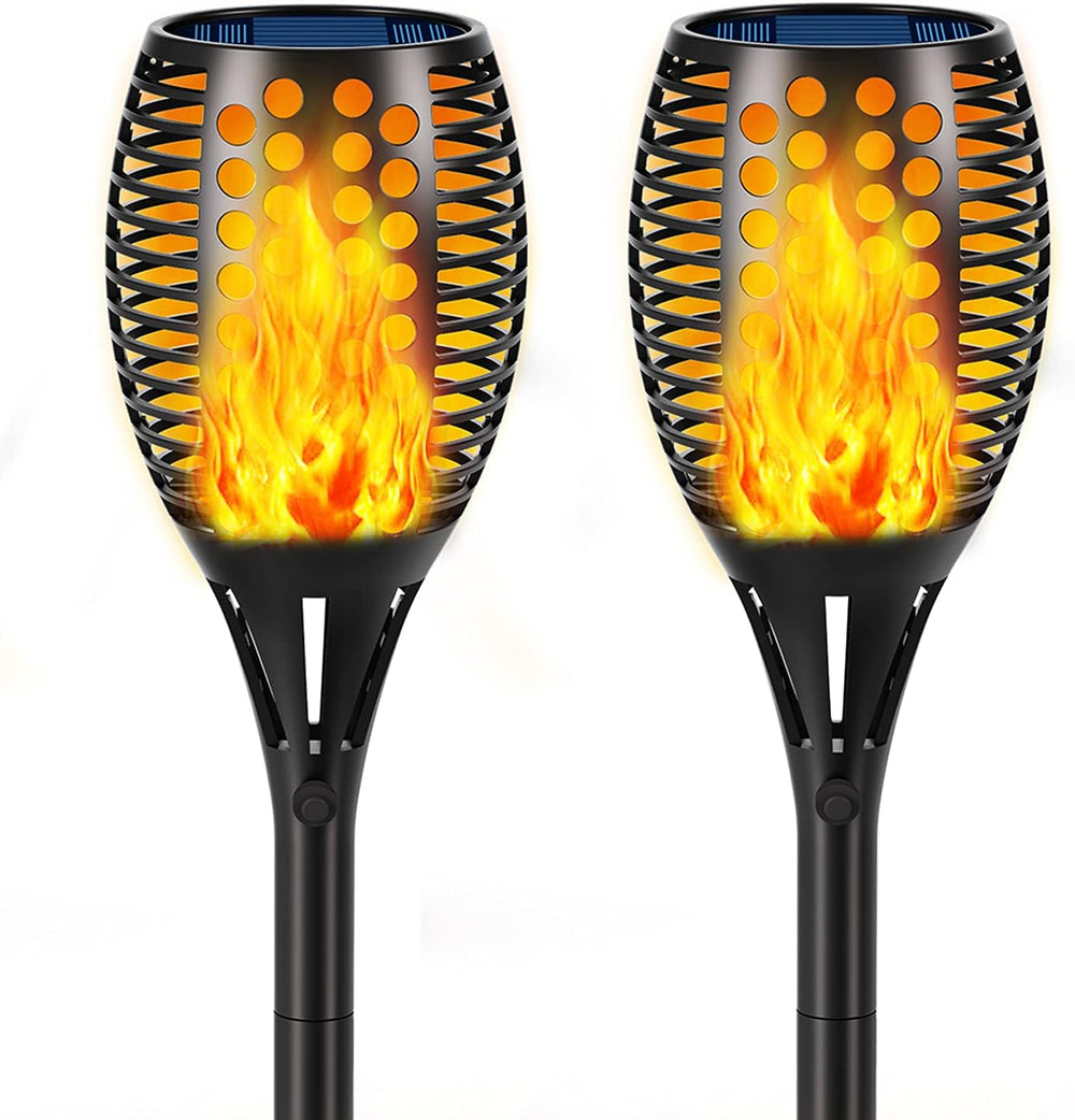 Aityvert Flickering Flame Solar Torch Lights Outdoor, 43" Tall, 2 Pack