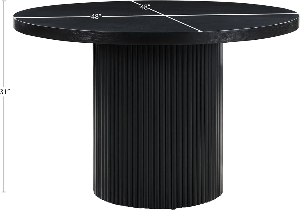 Meridian Furniture 728Black-T Belinda Collection Mid-Century Modern Dining Ta...