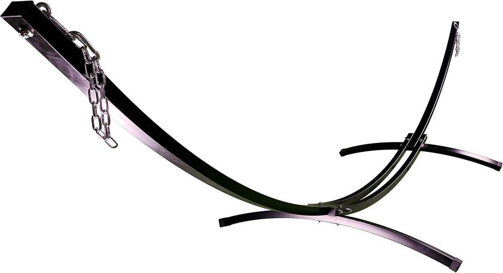 15 Ft Indoor/Outdoor Powder Coated Galvanized Steel Arc Hammock Stand. Strong...