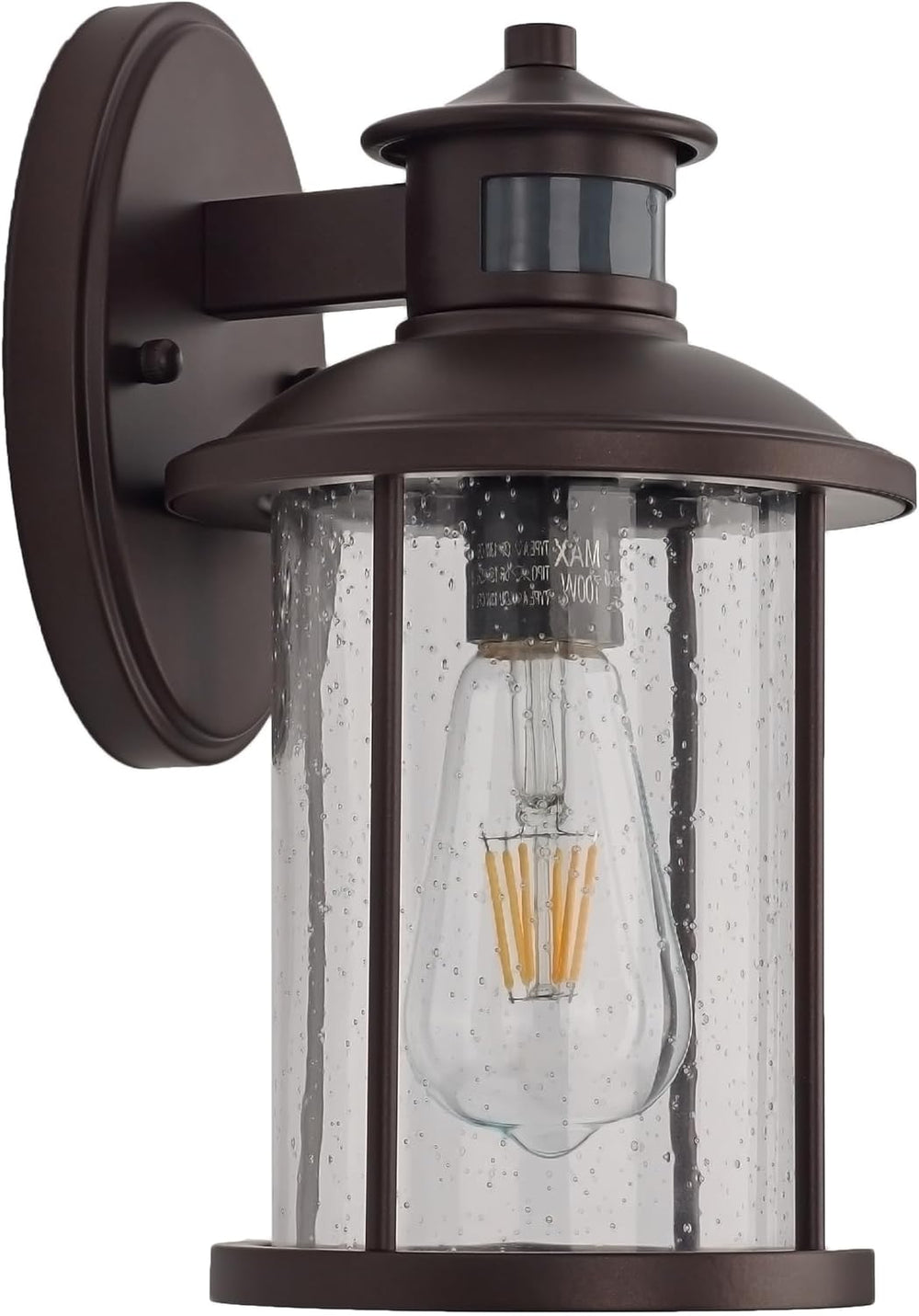 MICSIU Motion Sensor Bronze Outdoor Wall Light 1 Pack, 11.5" Farmhouse