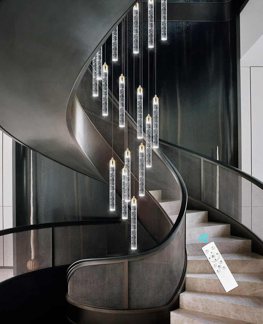 156in Long Light 20-Lights Chandeliers for Entryway LED Dimmable Chandeliers ...