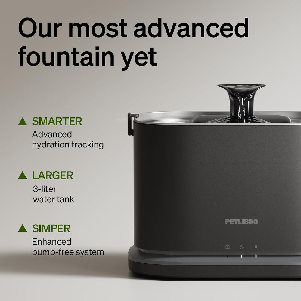 PETLIBRO Upgrade Cat Water Fountain Stainless Steel Tray, Dockstream 2 Cat Fo...