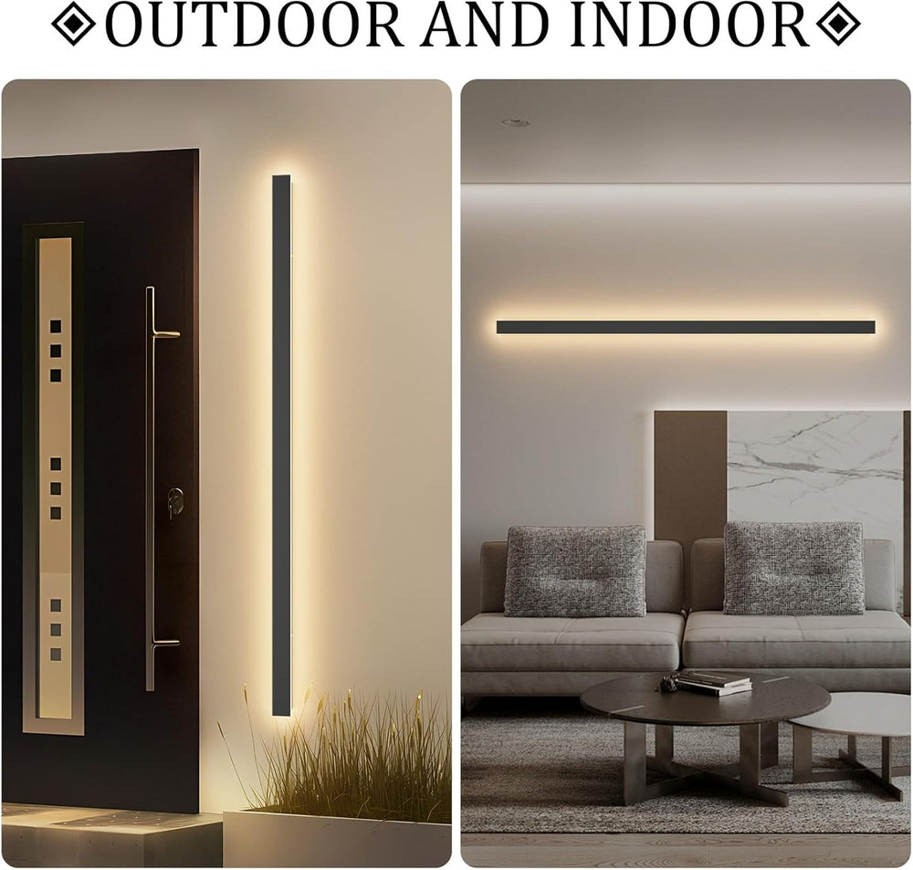 56In Long Outdoor Light,IP65 Waterproof Modern Exterior Lighting Fixture 3000...