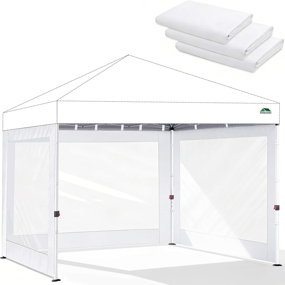 Clear Canopy Sidewalls for 10x10 Pop Up Tent, White