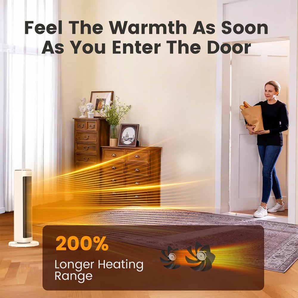 25" Space Heaters For Indoor Use Large Room, Electric Heaters For Indoor...