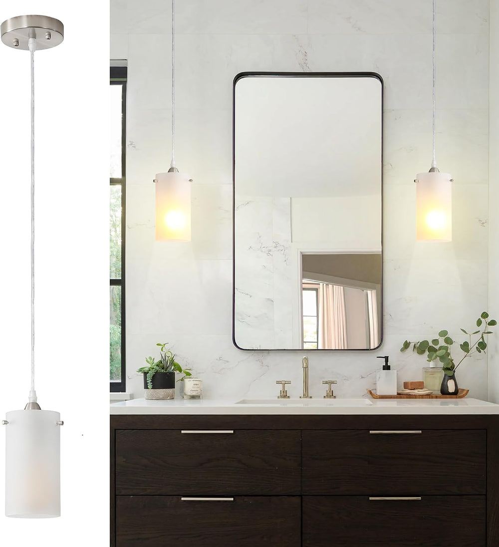 1-Light Mini Pendant Light Fixtures, Modern Chandelier Hanging Ceiling Light ...