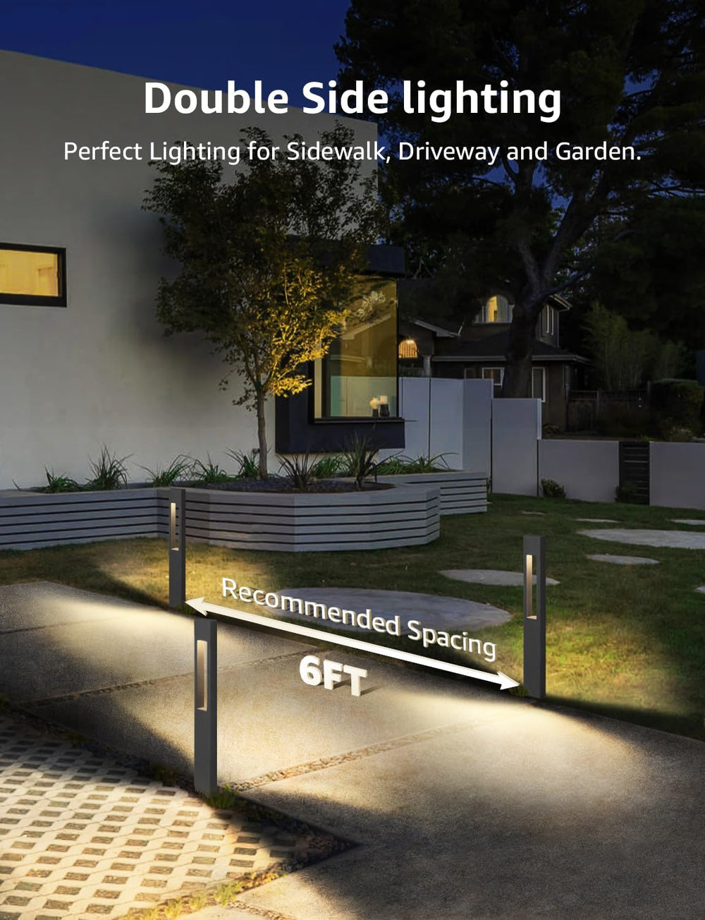 SUNVIE LED Low Voltage Landscape Lights 3W Pathway Lights Low Voltage 12-24V ...