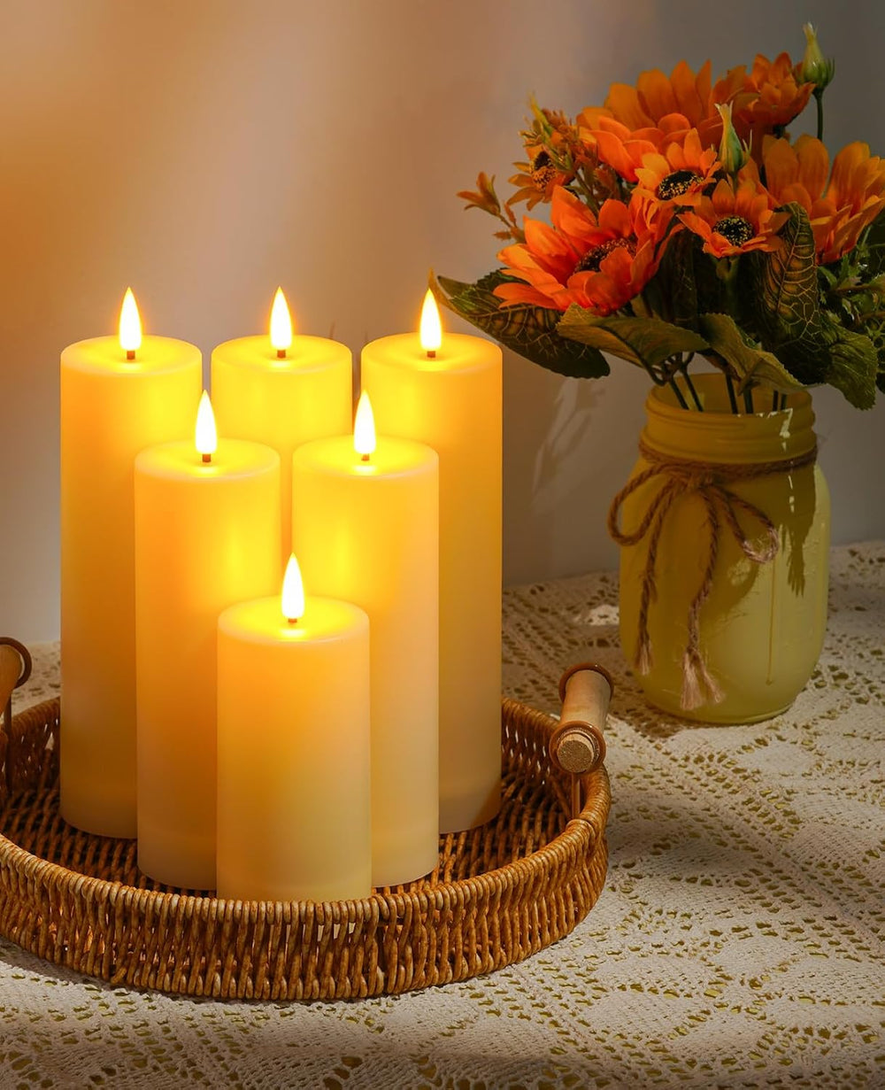 12 Pack Outdoor Waterproof Battery Operated Fake flameless LED Candles Set wi...