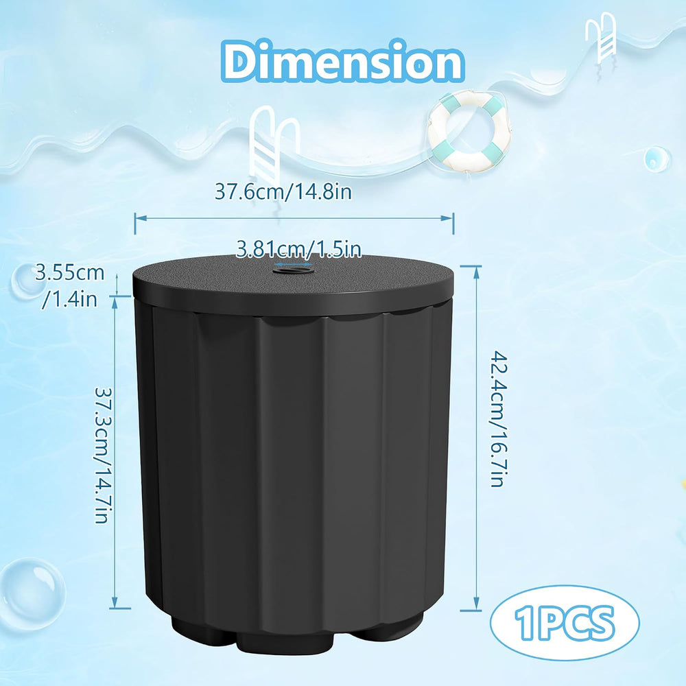 NicBex 2 in 1 Umbrella Stand Table with 1.5 Inch Hole, Black