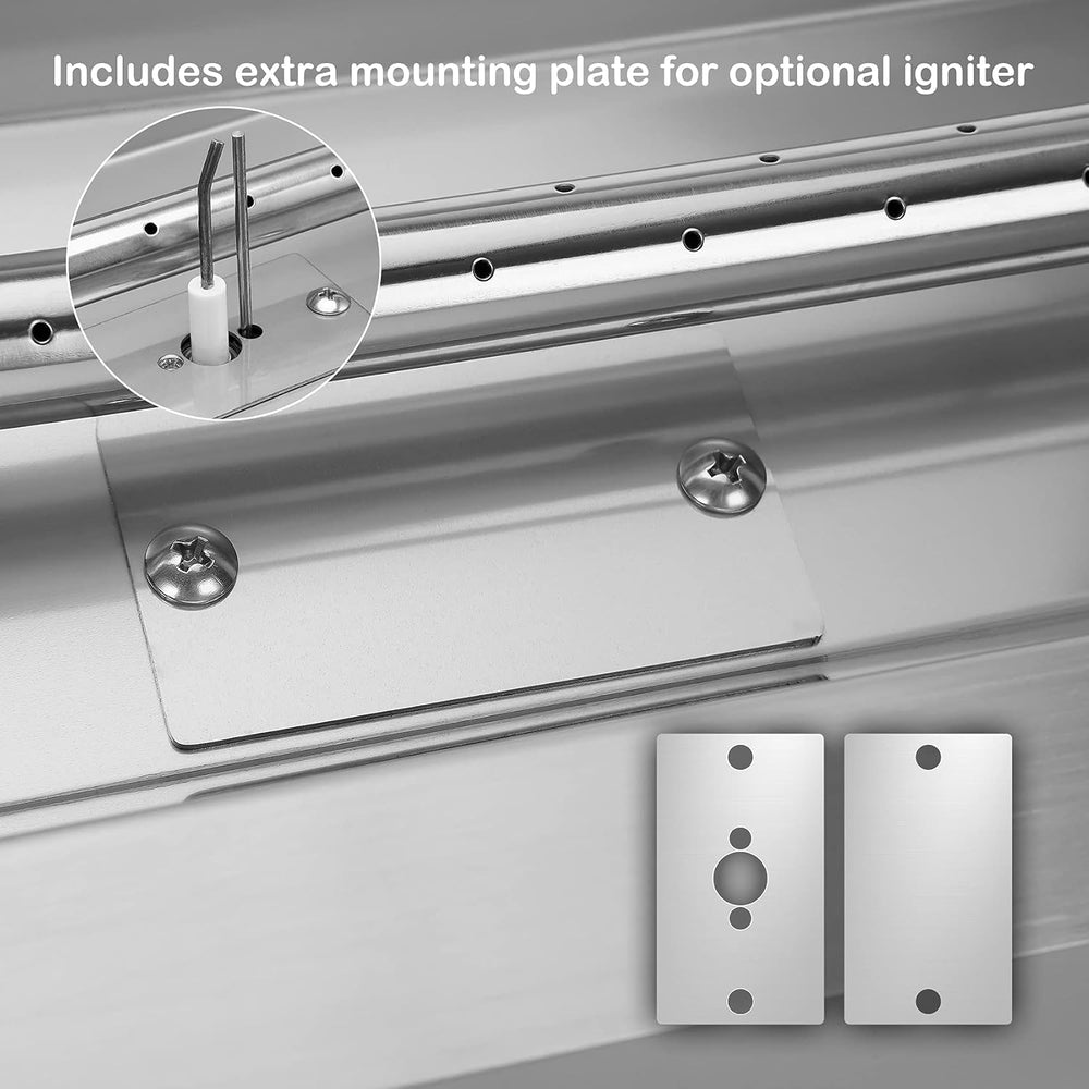 Stanbroil 48 x 14 Inch Rectangle Drop-in Fire Pit H-Burner Pan