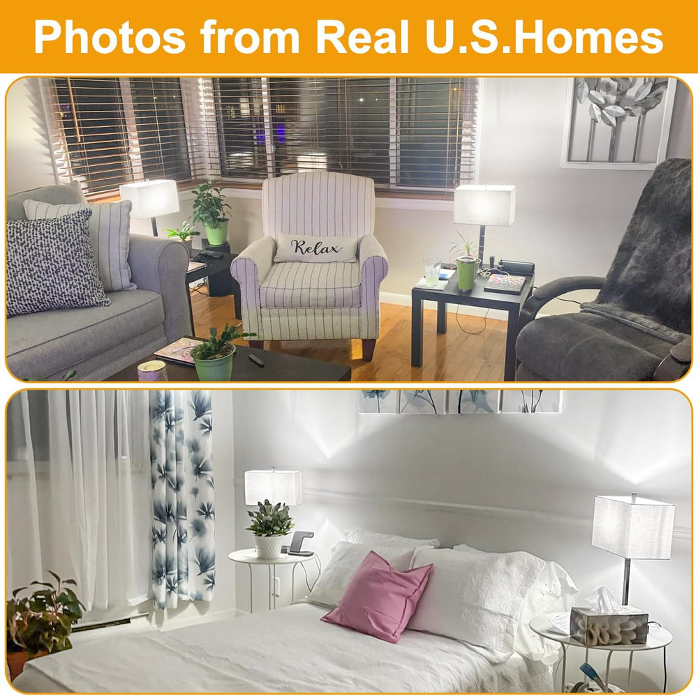 21" Touch Bedside lamps with 2 USB & AC Outlets, 3-Way Dimmable Beds...