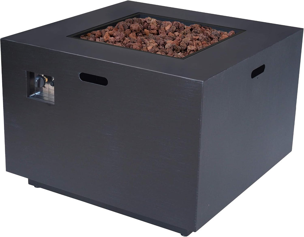 Christopher Knight Home Wellington Outdoor Iron 33" Square Fire Pit - 50...