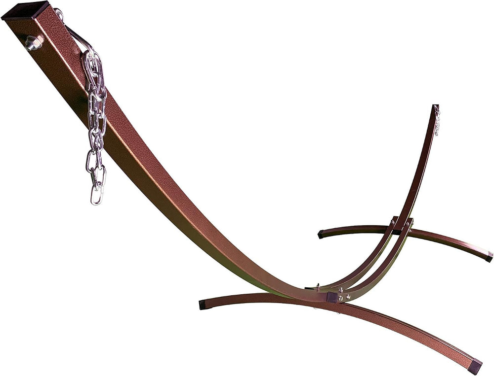 15 Ft Indoor/Outdoor Powder Coated Galvanized Steel Arc Hammock Stand. Strong...