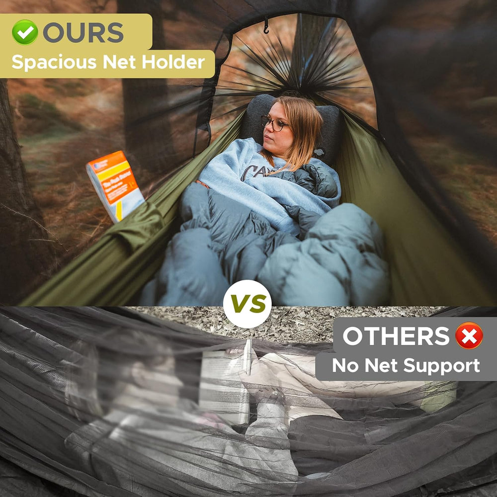 Sunyear Camping Hammock Tent - Portable Hammocks with Mosquito Net (Single/Do...