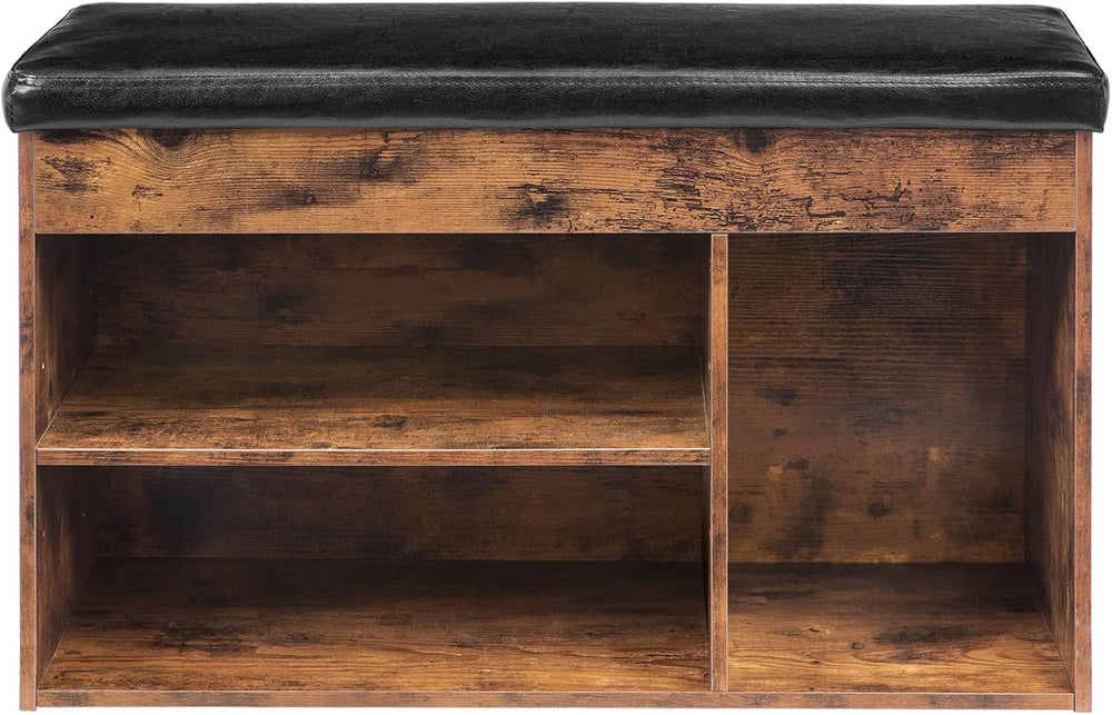 HOOBRO Shoe Storage Bench with Cushion, 32.3'' Entryway Bench with Li...