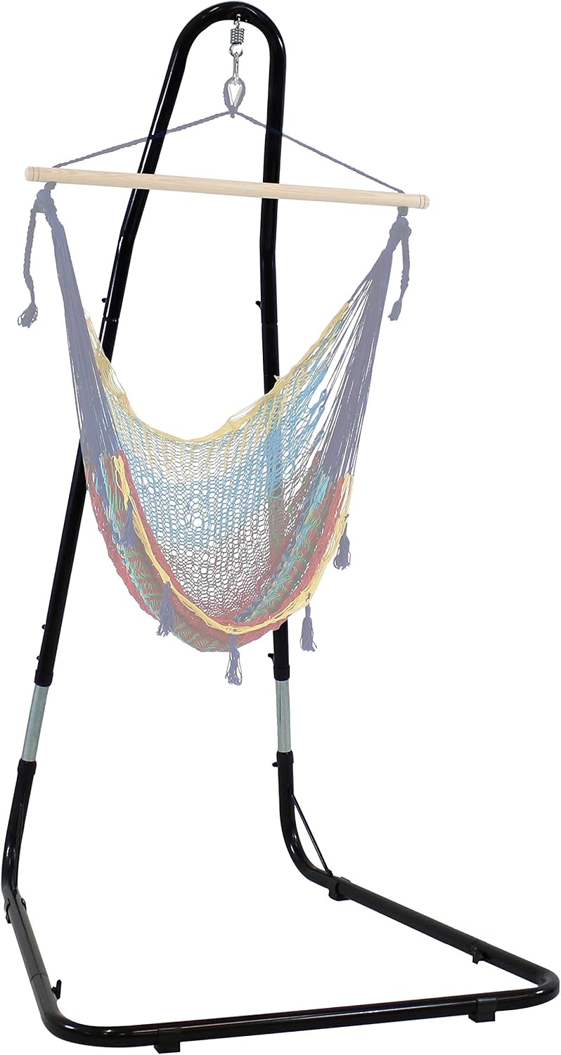 Sunnydaze Durable Adjustable Hanging Chair Hammock Stand Only