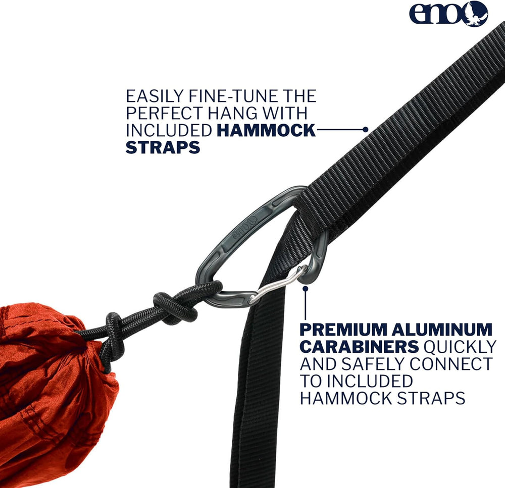 ENO TravelNest Hammock & Straps Combo - Portable Hiking and Camping Hammo...