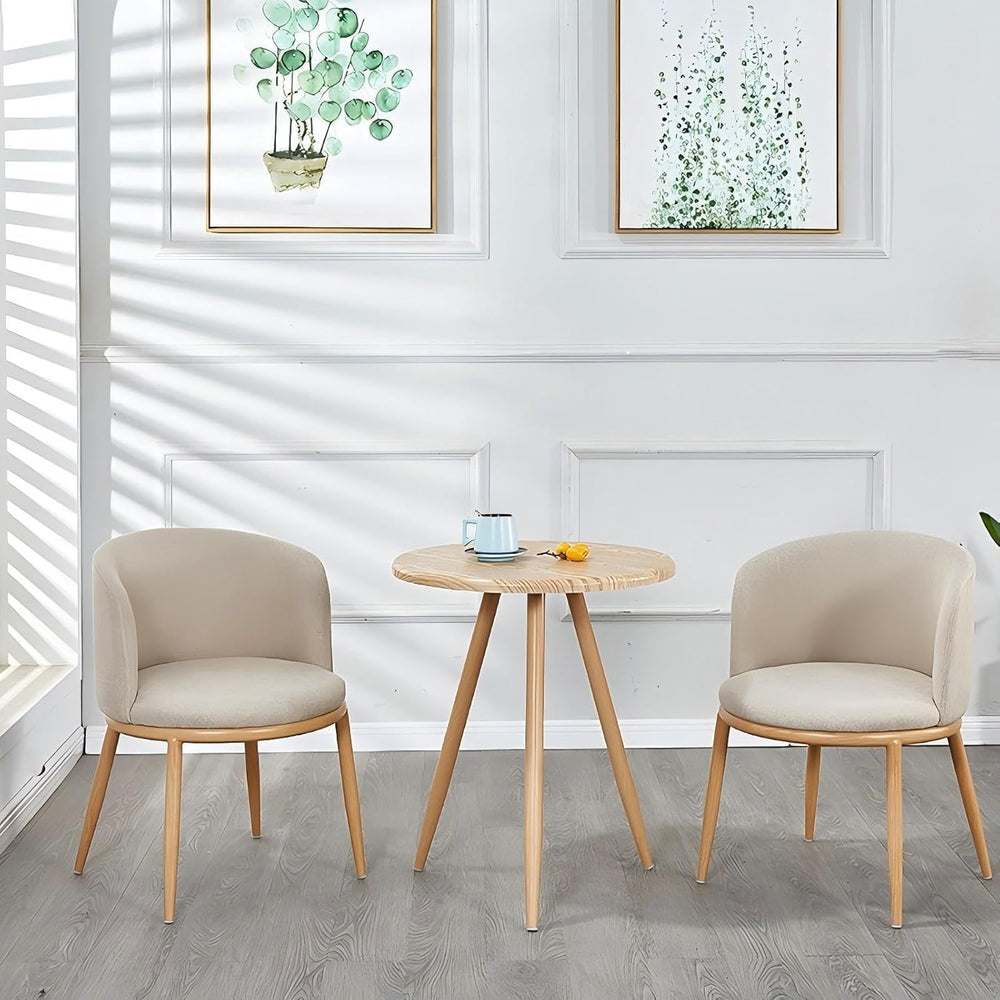 Dining Table Chairs Set, 24" Table & Fabric Chairs with Padded Seat ...