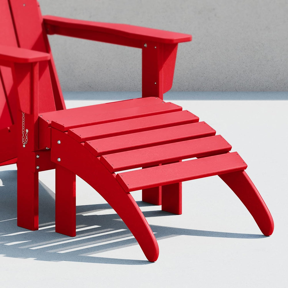 Costaelm Adirondack Chair Footrest Foldable Ottoman, Folding Ottoman Outdoor ...